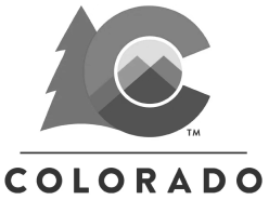 The image showcases the Colorado state logo, highlighting a stylized 